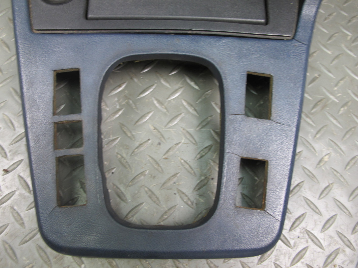 83-87 BMW E24 6-SERIES Dash Center Console Shifter Trim Blue OEM