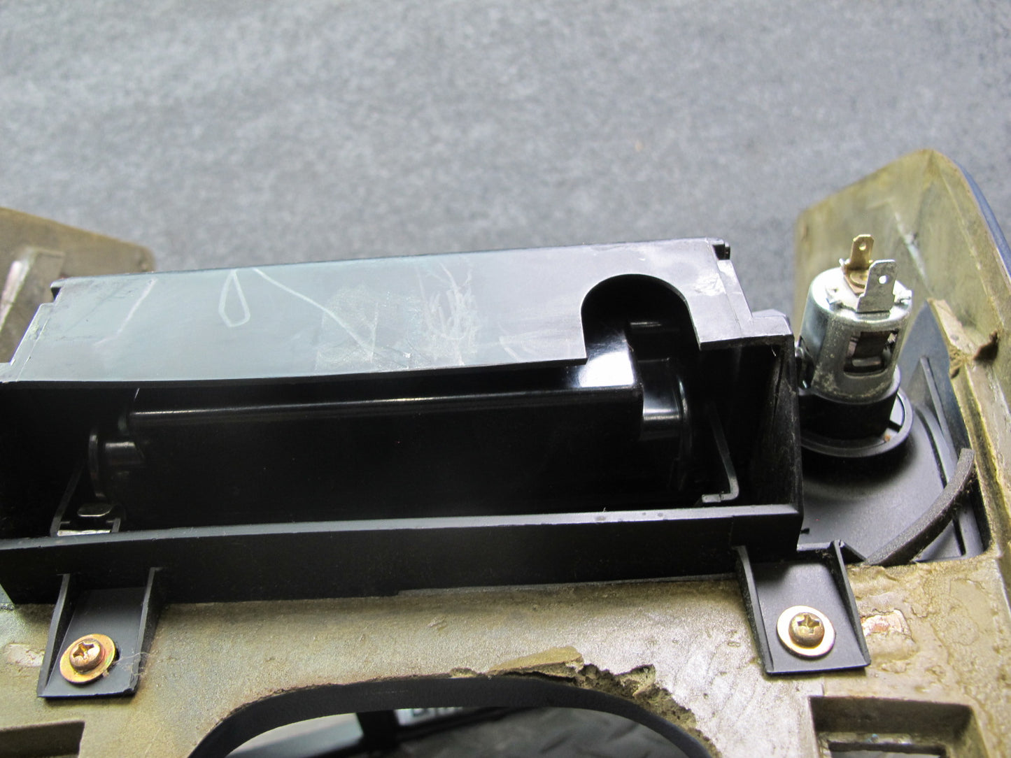 83-87 BMW E24 6-SERIES Dash Center Console Shifter Trim Blue OEM