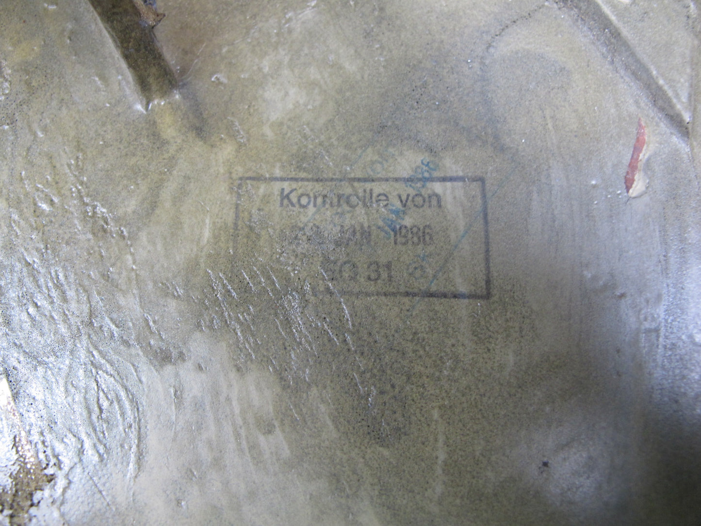 83-87 BMW E24 6-SERIES Dash Center Console Shifter Trim Blue OEM