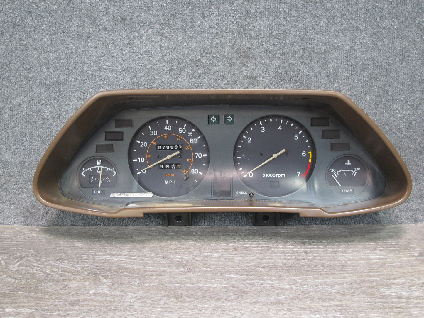 79-83 Datsun Nissan 280ZX S130 Instrument Cluster Gauge Speedometer 85MPH OEM