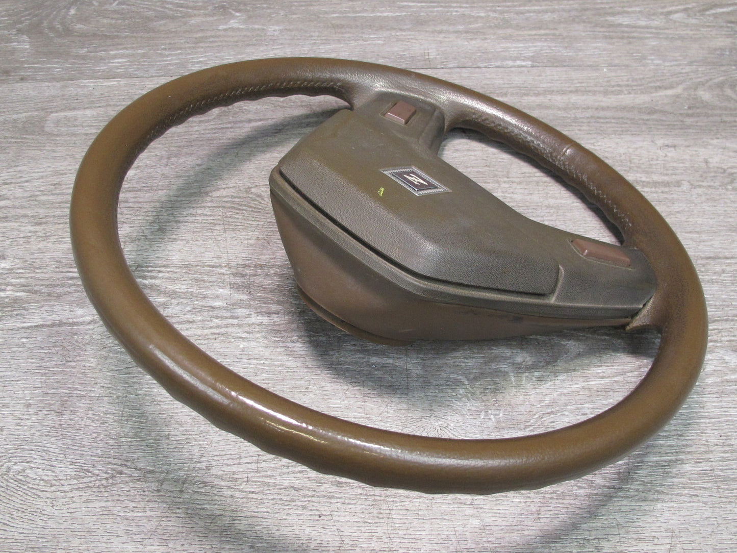 79-83 Datsun Nissan 280ZX S130 2-SPOKE Steering w Horn Pad Button Brown OEM