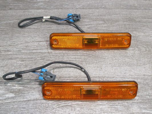 2003-2009 Hummer H2 Front Left & Right Side Fender Panel Marker Lamp Light Set