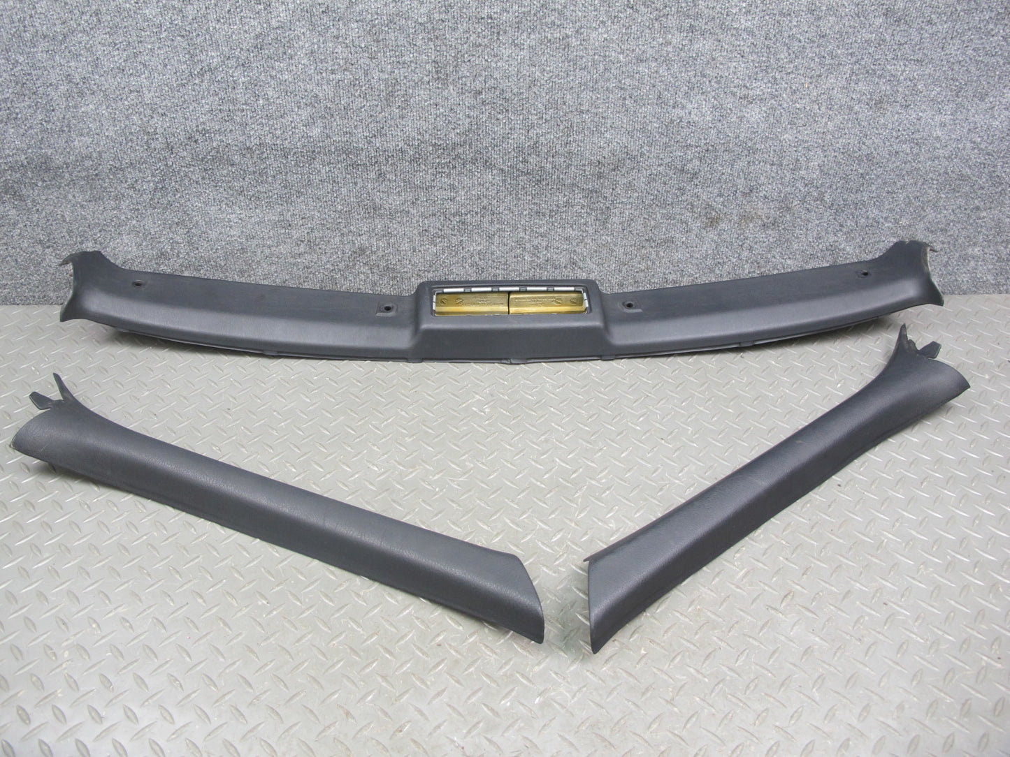 94-99 BMW E36 Convertible Front Headliner A Pillar Trim Cover Panel Set OEM