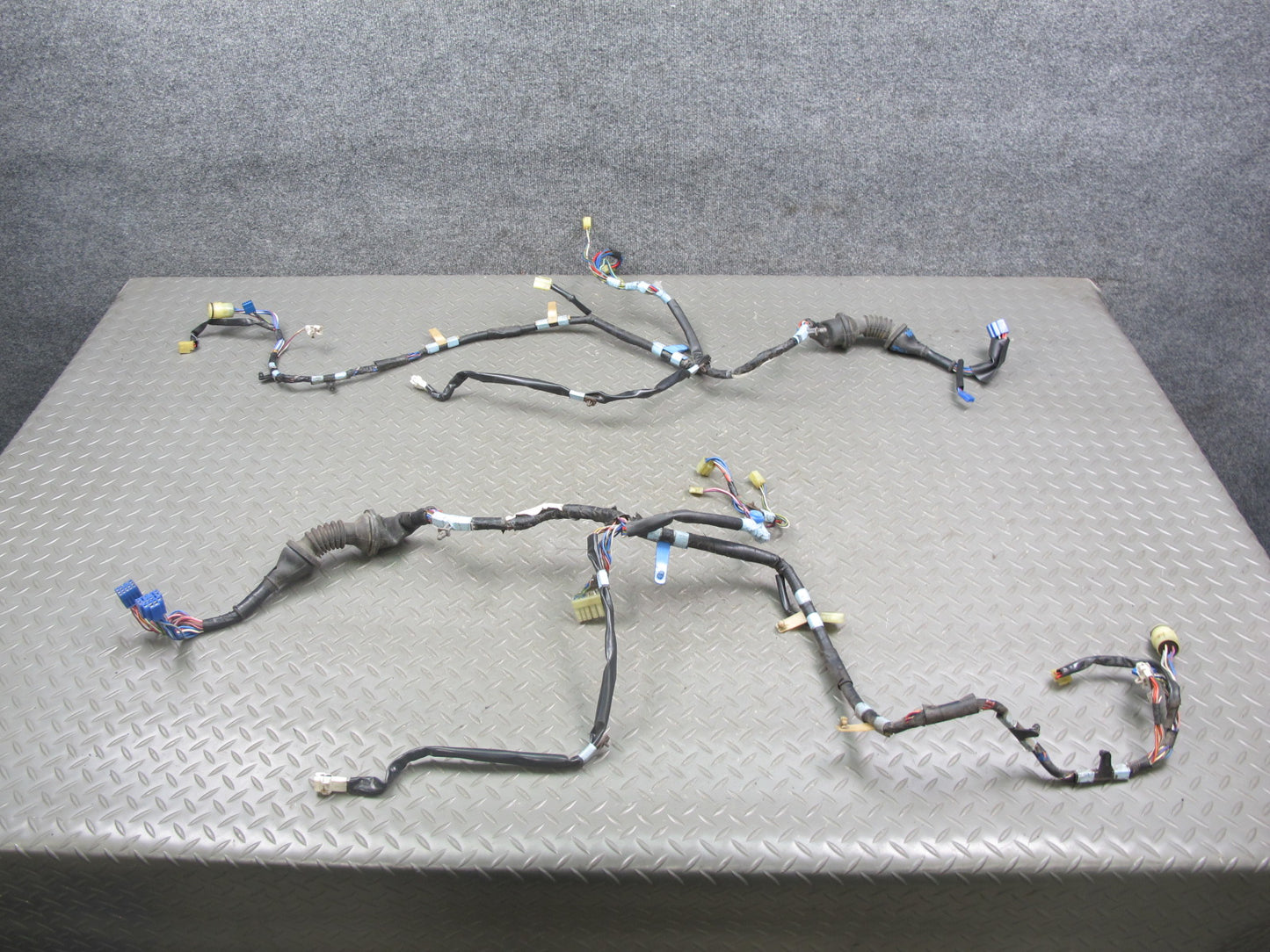 86-88 Toyota Supra MA71 Set of 2 Left & Right Door Wire Wiring Harness OEM