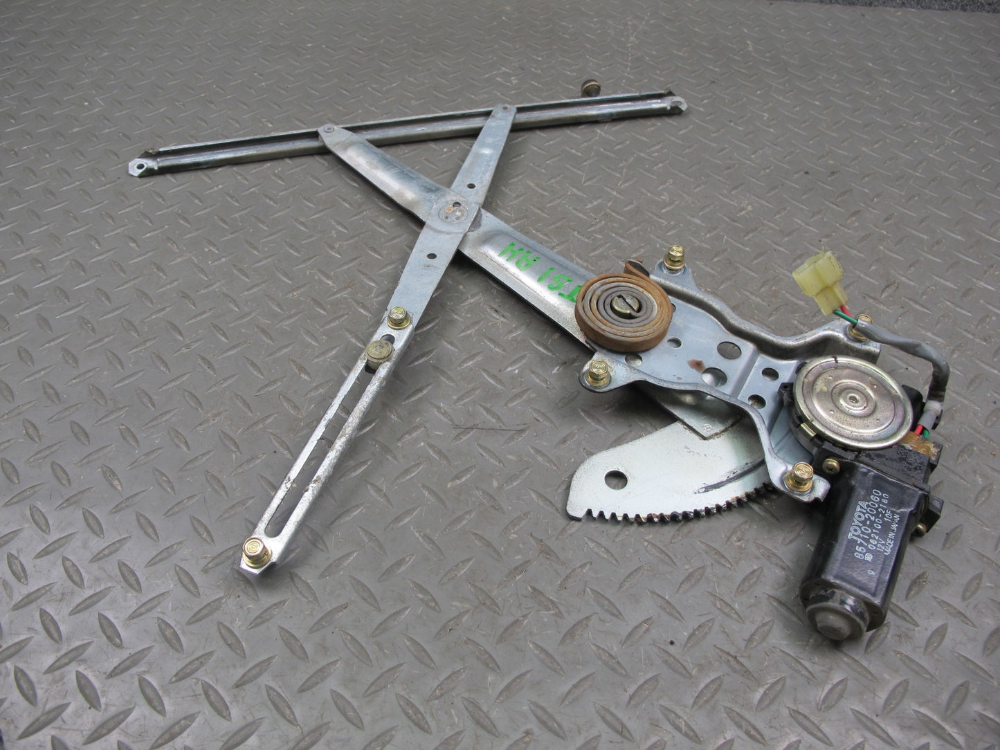 86-92 Toyota Supra MA71 Right Door Window Regulator w Motor OEM