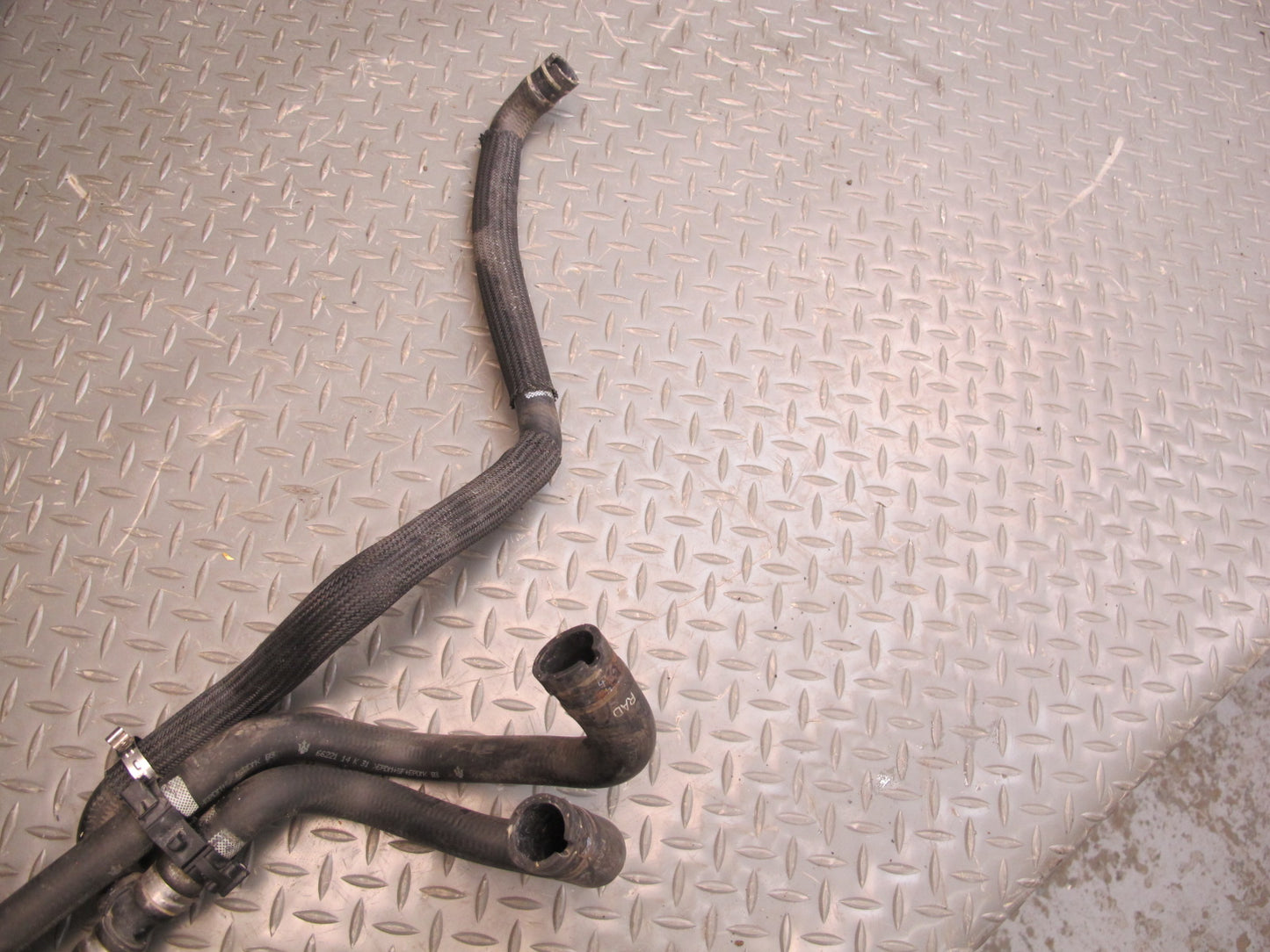 14-17 Maserati Ghibli M157 SQ4 Set of 4 Engine Cooling Coolant Hose Pipe OEM