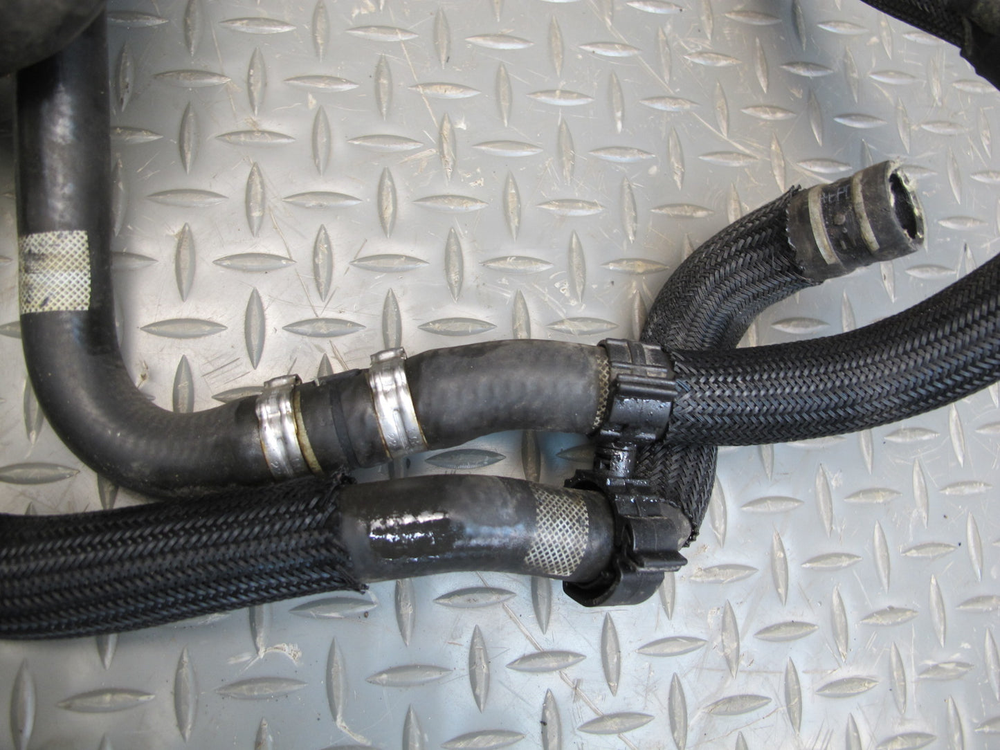 14-17 Maserati Ghibli M157 SQ4 Set of 4 Engine Cooling Coolant Hose Pipe OEM