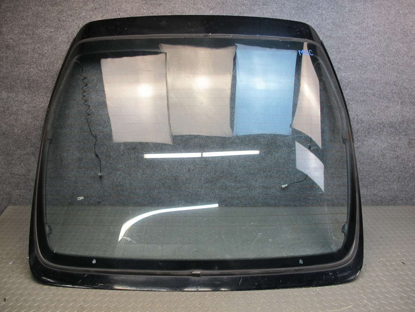 86-88 Mazda RX7 FC3S Rear Hatch Glass Panel WO Wiper OEM