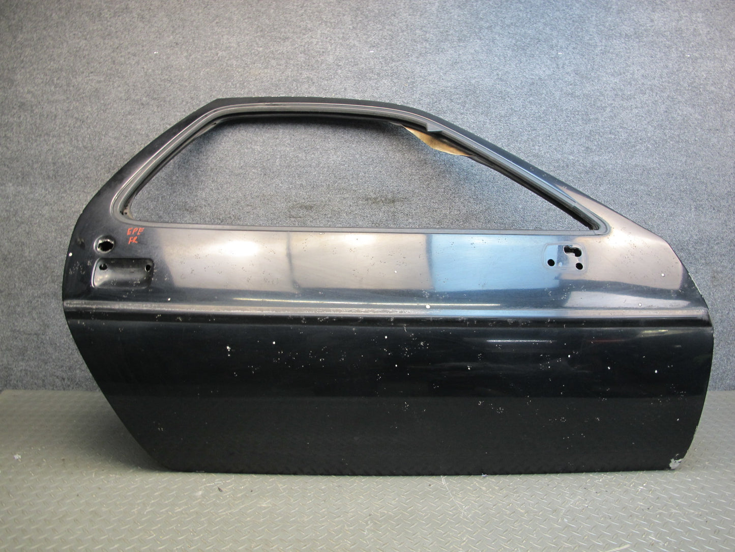 1978-1991 Porsche 928 S Front Right Passenger Side Door Shell Panel Black