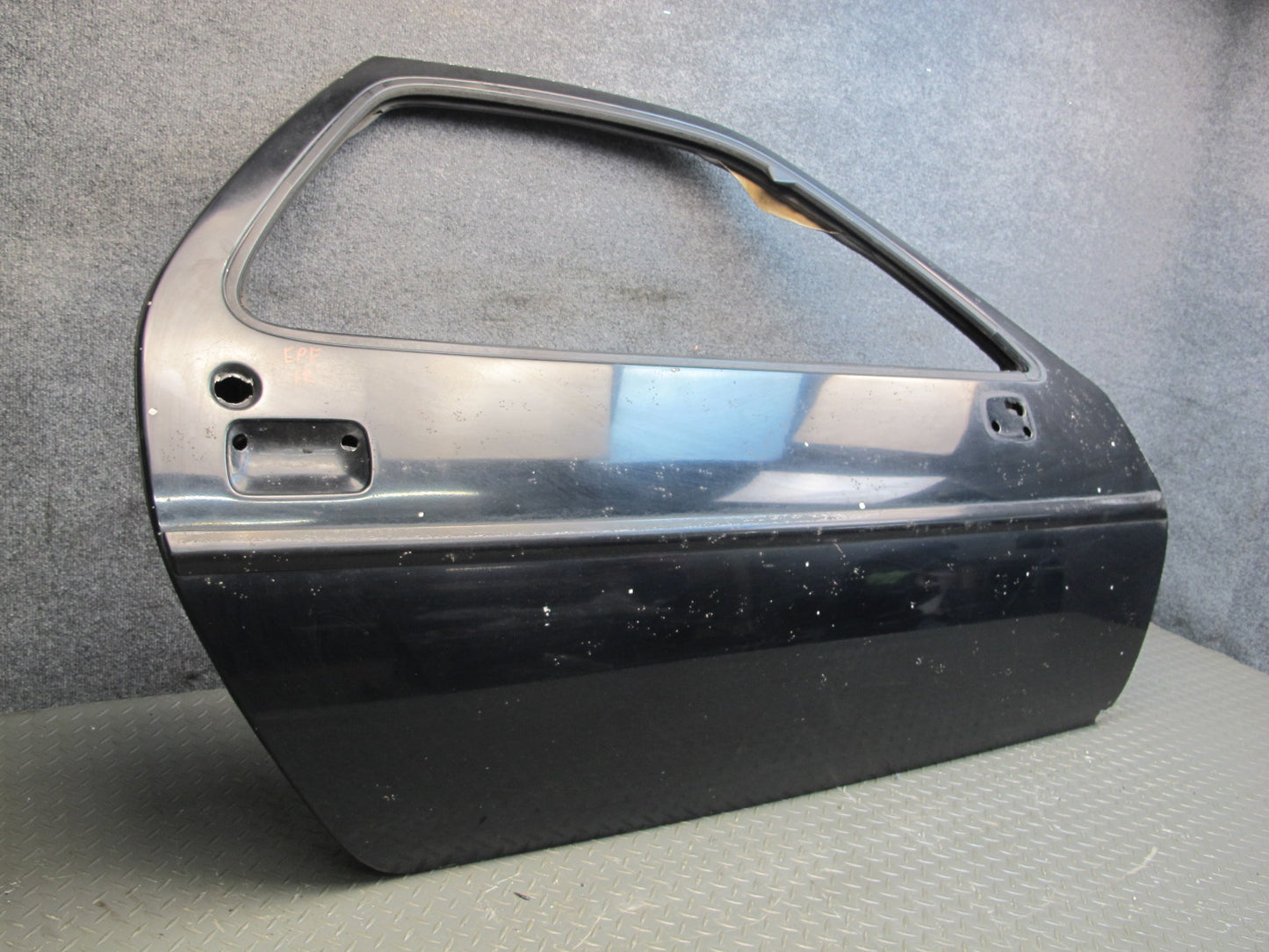 1978-1991 Porsche 928 S Front Right Passenger Side Door Shell Panel Black