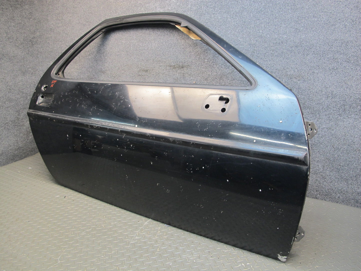 1978-1991 Porsche 928 S Front Right Passenger Side Door Shell Panel Black