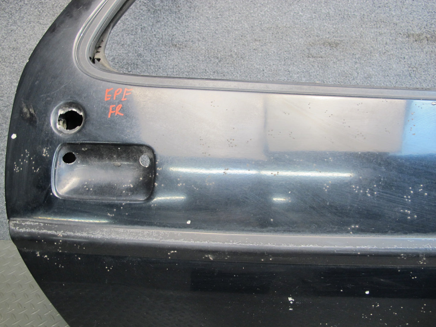 1978-1991 Porsche 928 S Front Right Passenger Side Door Shell Panel Black