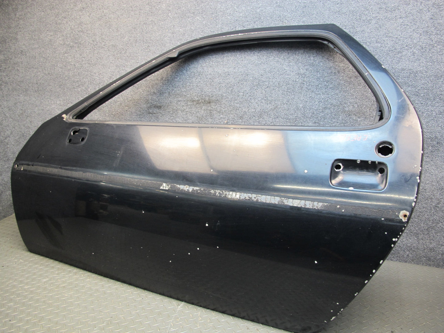1978-1991 Porsche 928 S Front Left Driver Side Door Shell Panel Black