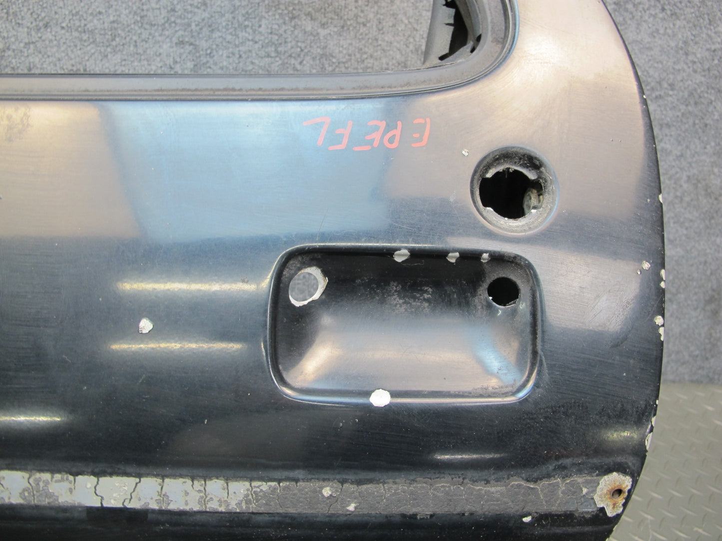 1978-1991 Porsche 928 S Front Left Driver Side Door Shell Panel Black