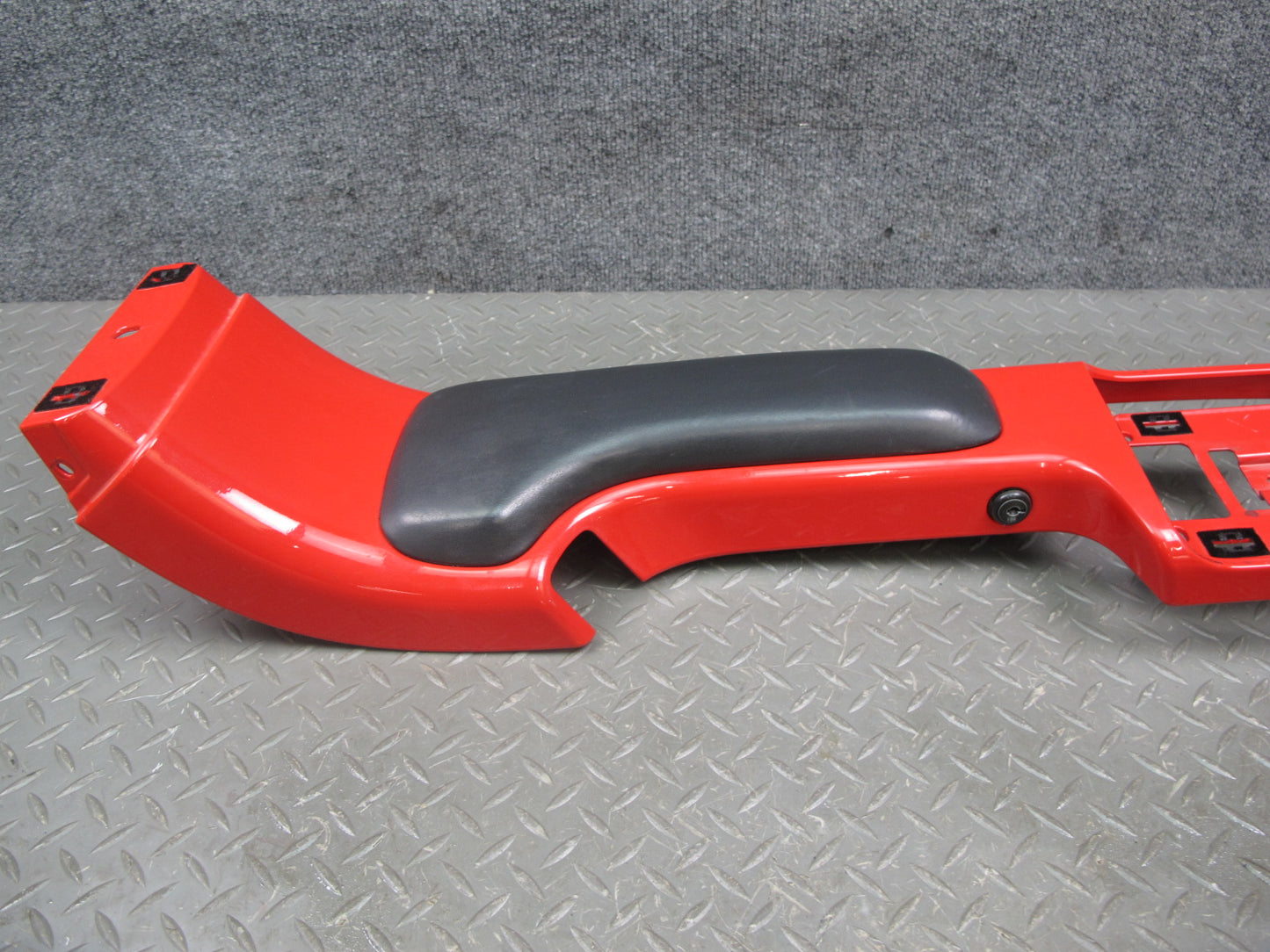 03-06 Chevrolet SSR A/T Center Console Trim Cover Panel RED w Armrest OEM