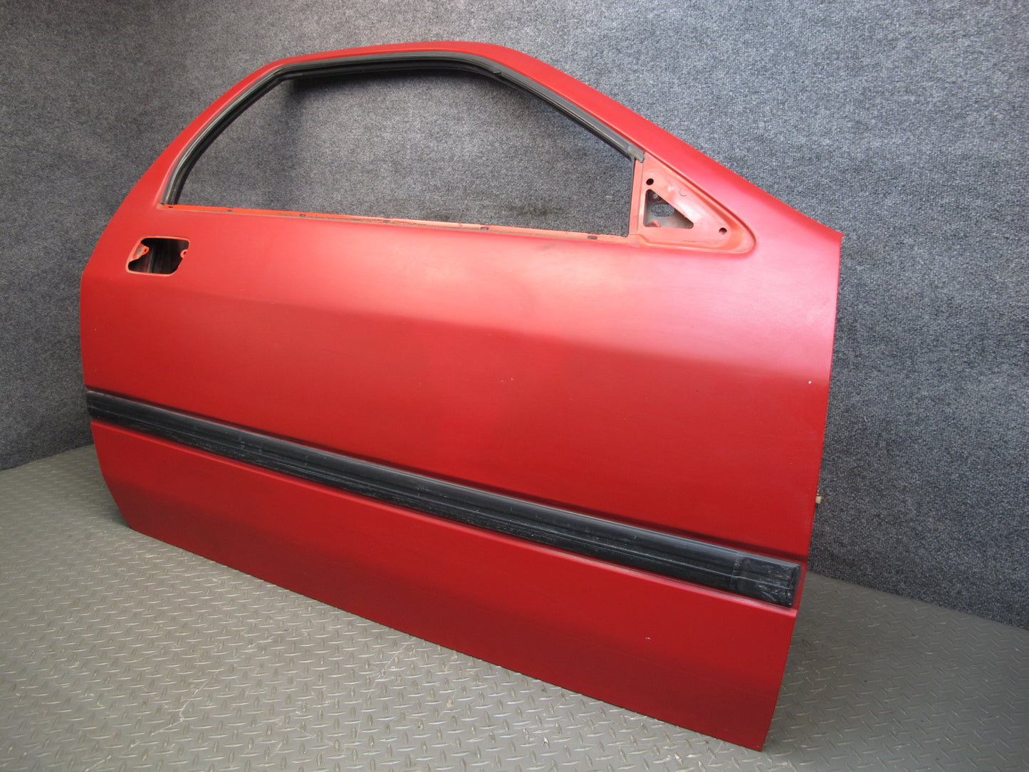 86-88 Mazda RX7 FC3S Coupe Right Passenger Door Shell Panel RED OEM
