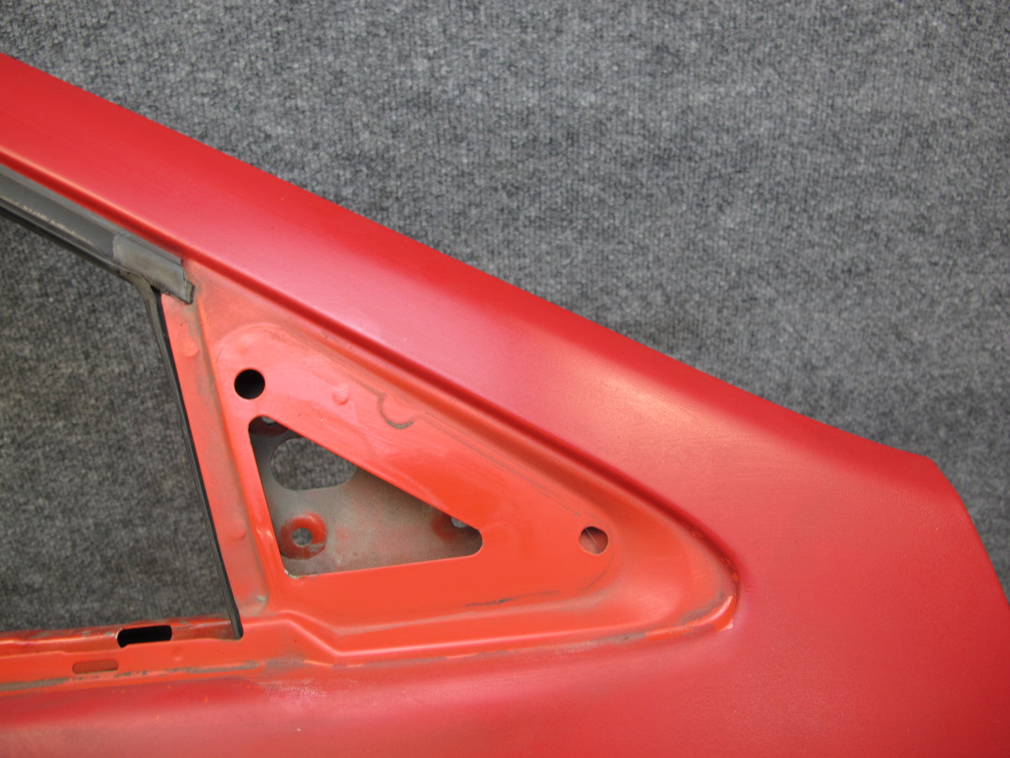 86-88 Mazda RX7 FC3S Coupe Right Passenger Door Shell Panel RED OEM