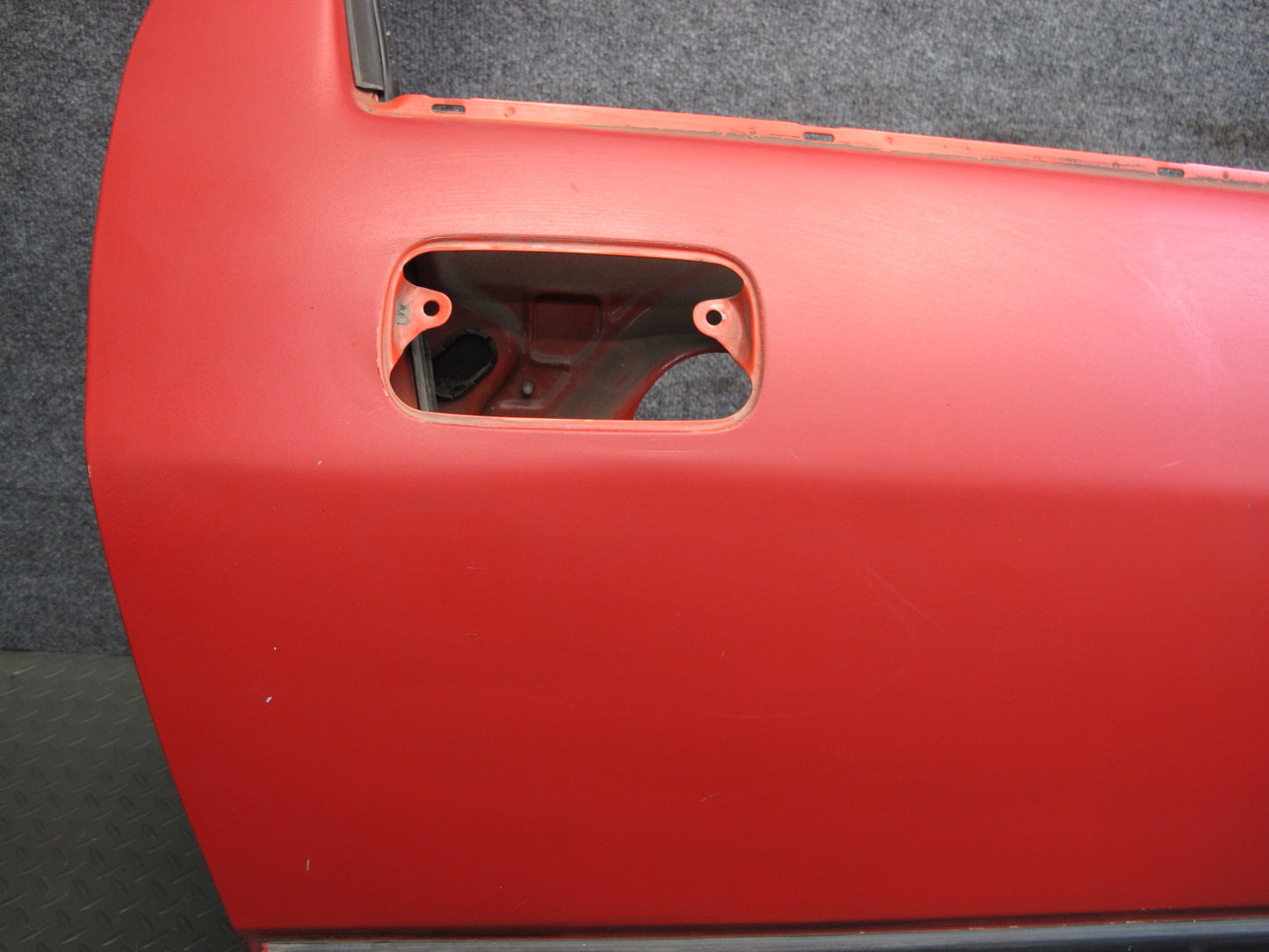 86-88 Mazda RX7 FC3S Coupe Right Passenger Door Shell Panel RED OEM