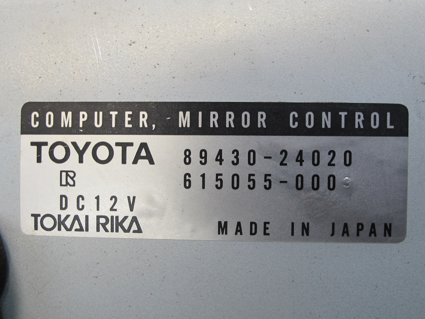 92-00 Lexus UZZ30L SC300 SC400 Mirror Control Module 89430-24020 OEM