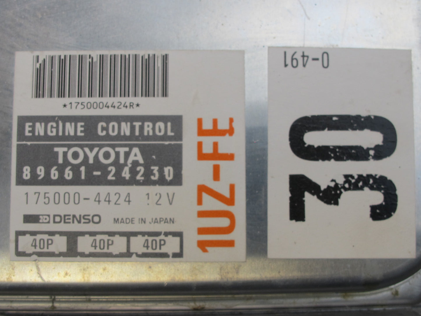 92-94 Lexus UZZ30L SC400 1UZFE Engine Control Module Unit 89661-24230 OEM