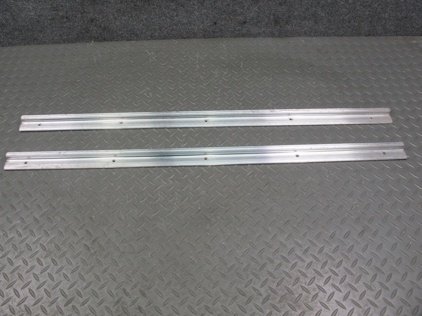 77-89 BMW E24 6-SERIES Set of 2 Door Scuff Step Chrome Trim Plate Cover OEM