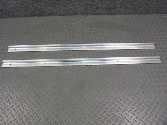 77-89 BMW E24 6-SERIES Set of 2 Door Scuff Step Chrome Trim Plate Cover OEM