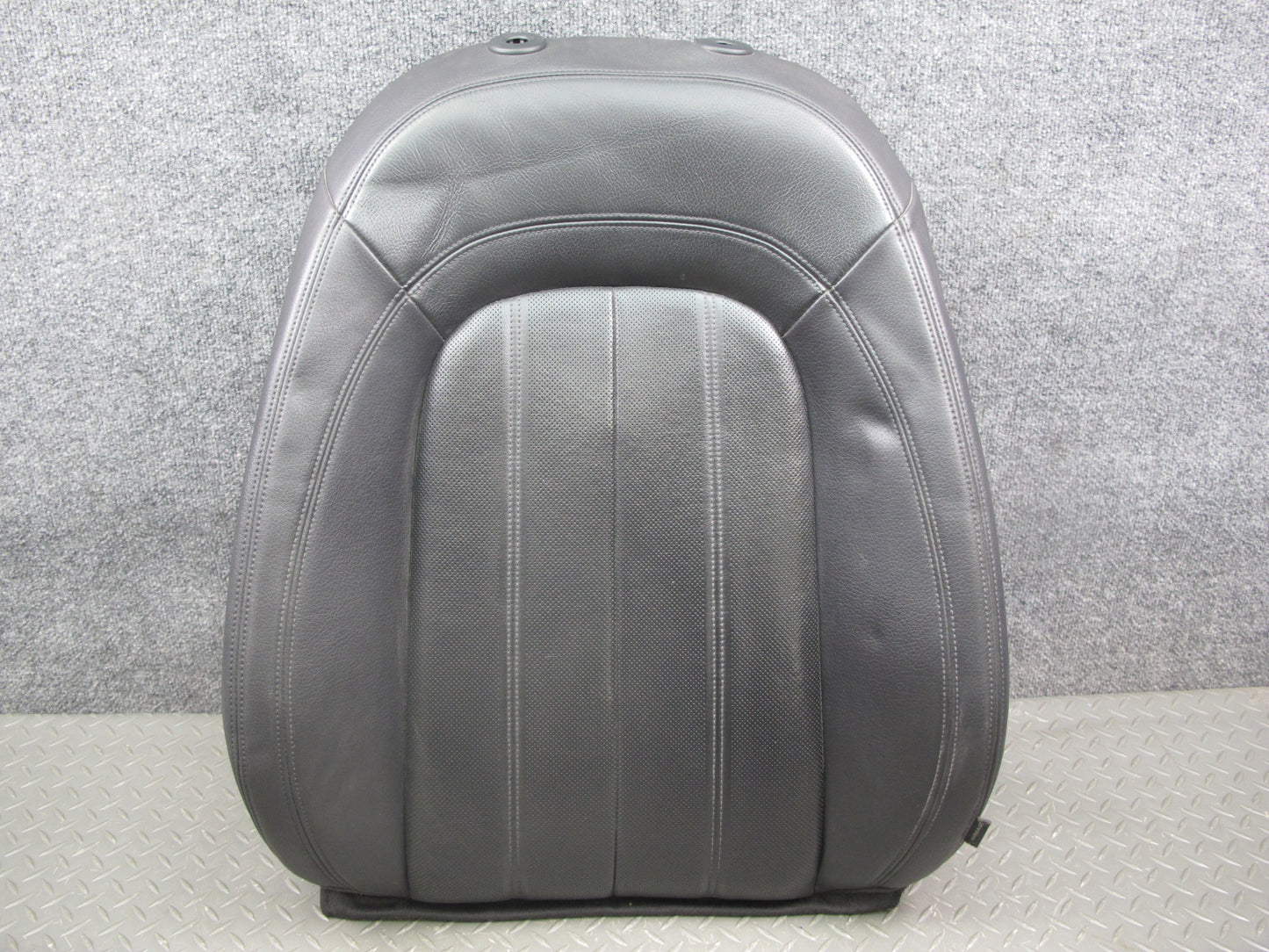 12-18 Audi 4G A7 Front Left Seat Upper Backrest Leather Cushion Black OEM