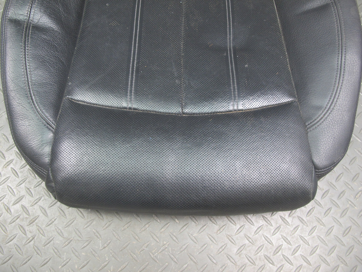 12-18 Audi 4G A7 Front Right Passenger Seat Lower Leather Cushion Black OEM