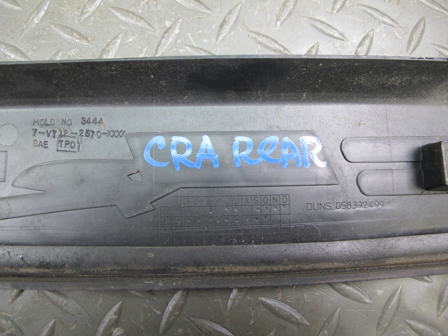 03-06 Chevrolet SSR Rear Tail Gate Step Sill Scuff Plate Trim Panel OEM