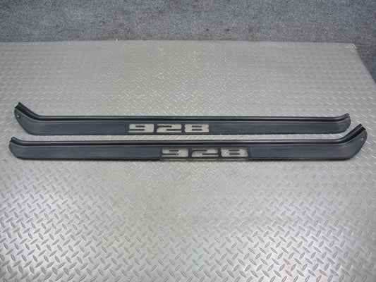 1984-1991 Porsche 928 S Left & Right Door Scuff Sill Plate Trim Panel Set of 2