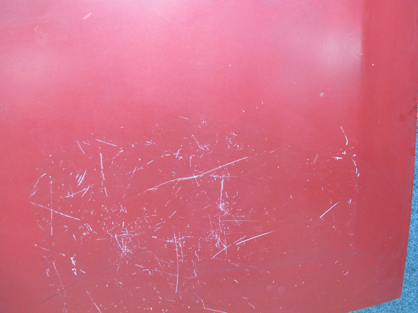 86-91 Mazda RX7 FC3S NON Turbo Front Hood Bonnet Shell Panel Cover RED OEM