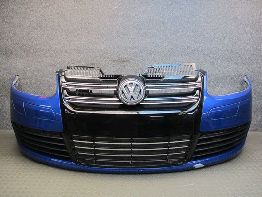 2008 VW Golf MK5 R32 VR6 Front Bumper Cover Deepblue w Grille Assembly OEM