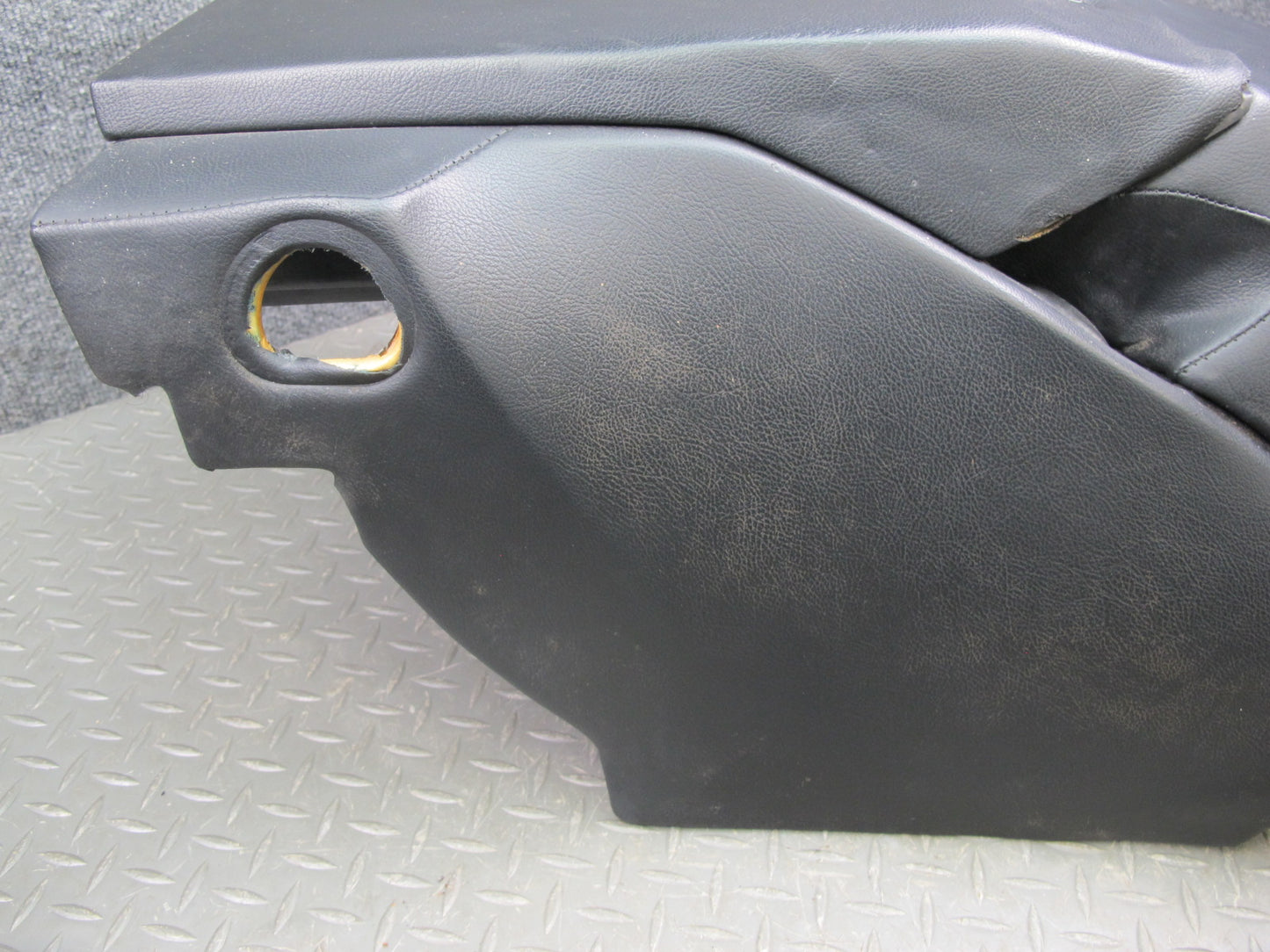 1983-1995 Porsche 928 S Rear Center Console Arm Rest Storage Compartment Black