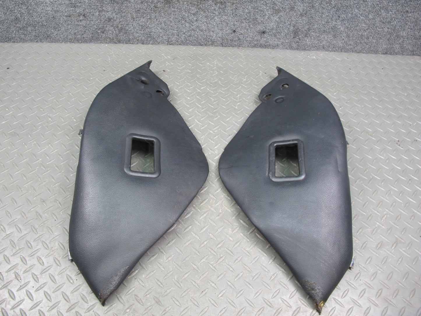 1983-1995 Porsche 928 Rear Left & Right Side Leather Seat Trim Panel Pad Set