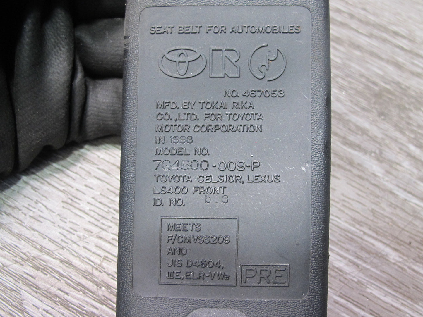 98-00 LEXUS LS400 FRONT RIGHT & LEFT SIDE SEATBELT RETRACTOR SET OEM