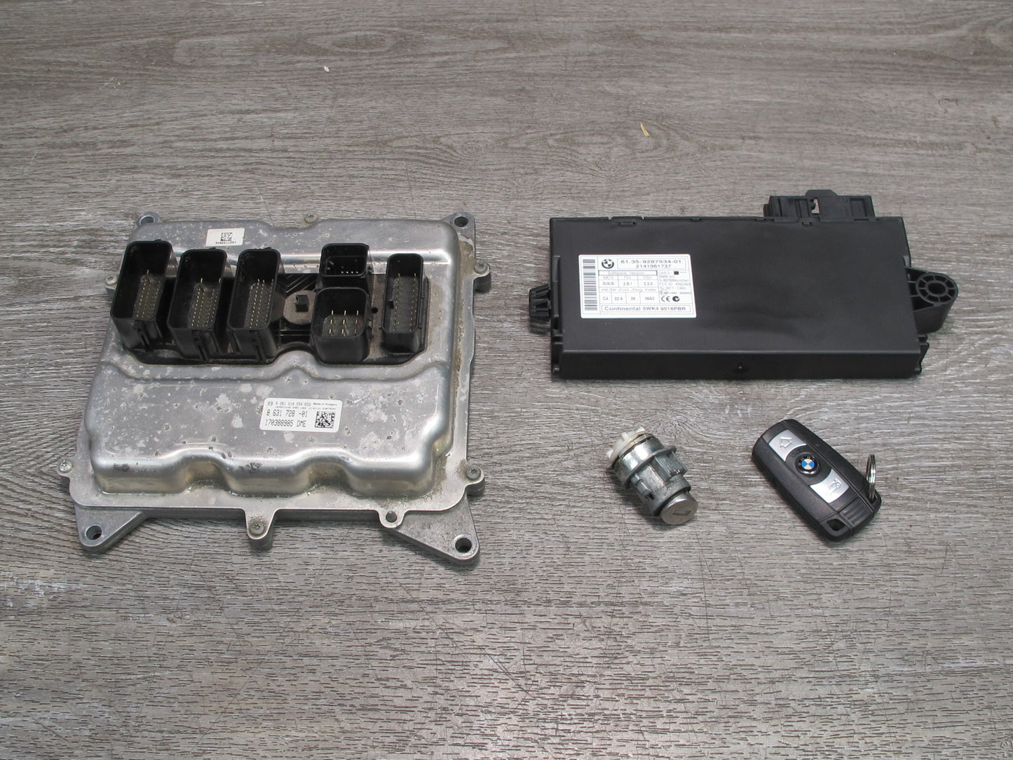 14-16 BMW E89 Z4 N20 2.8i 2.0L ECU DME CAS Theft Module Door Lock KEY Set OEM