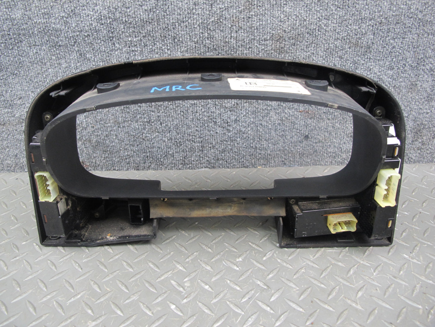 86-88 Mazda RX7 Dash Speedometer Instrument Cluster Bezel Trim w Switch OEM