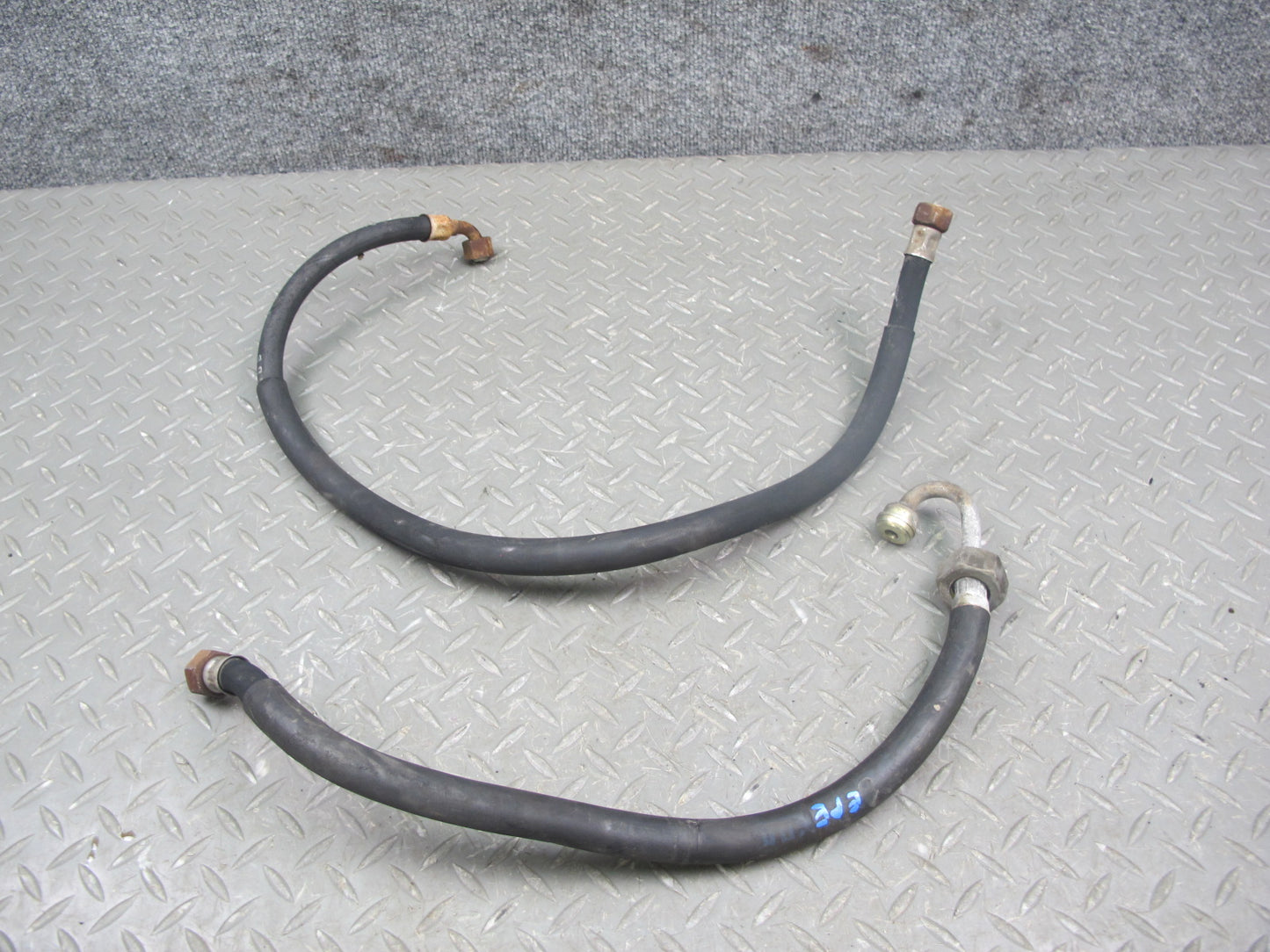 1984-1986 Porsche 928 S Fuel Gas Tank Hose Line Set of 2