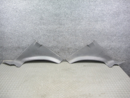 86-88 Mazda RX7 Set of 2 Rear Left & Right Lower B Pillar Trim Cover Gray OEM