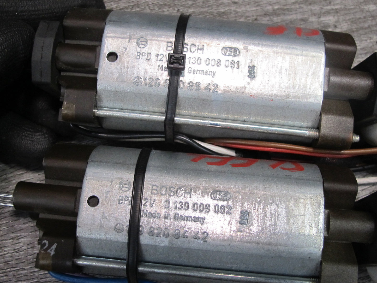 96-99 Mercedes R129 Sl-class Set of 6 Front Left Seat Adjust Motor OEM