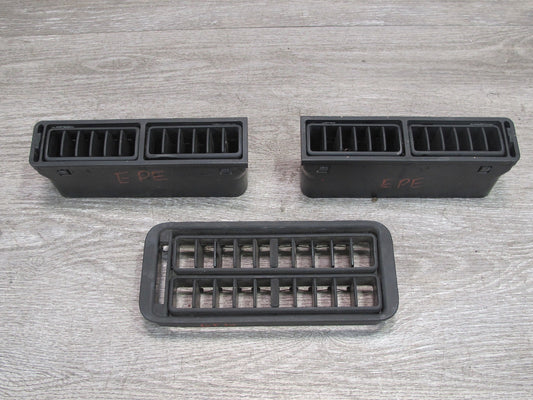 1984-1986 Porsche 928 S Center Console Left Right Door Air Vent Grille Set of 3