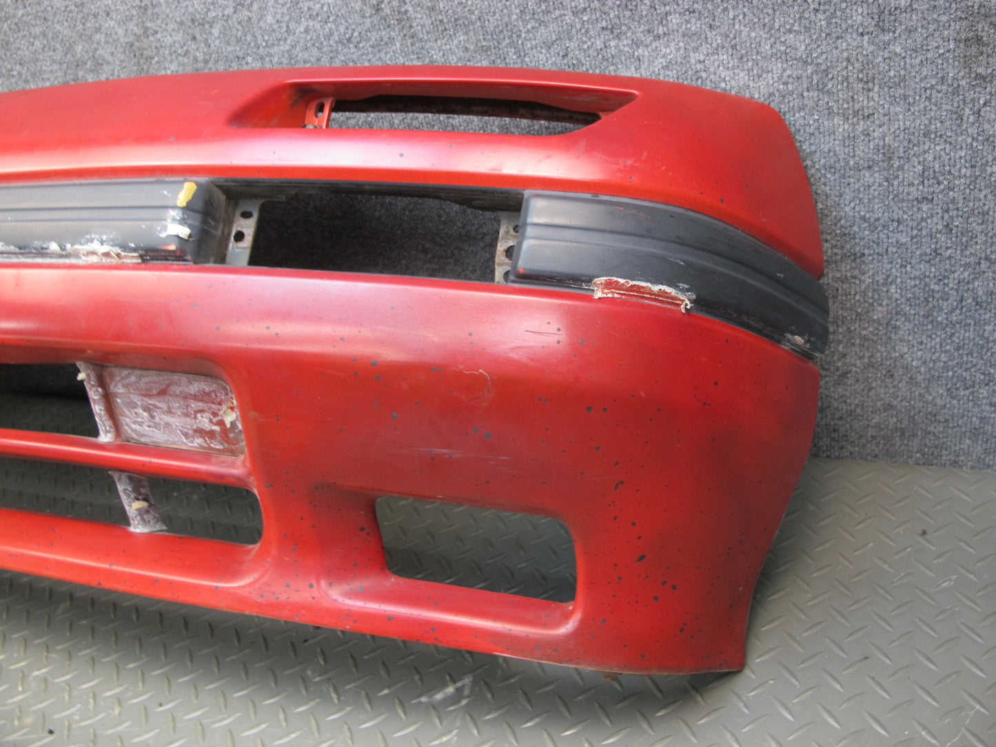 86-88 Mazda RX7 Front Bumper Cover Pure RED w Impact Foam Absorber OEM