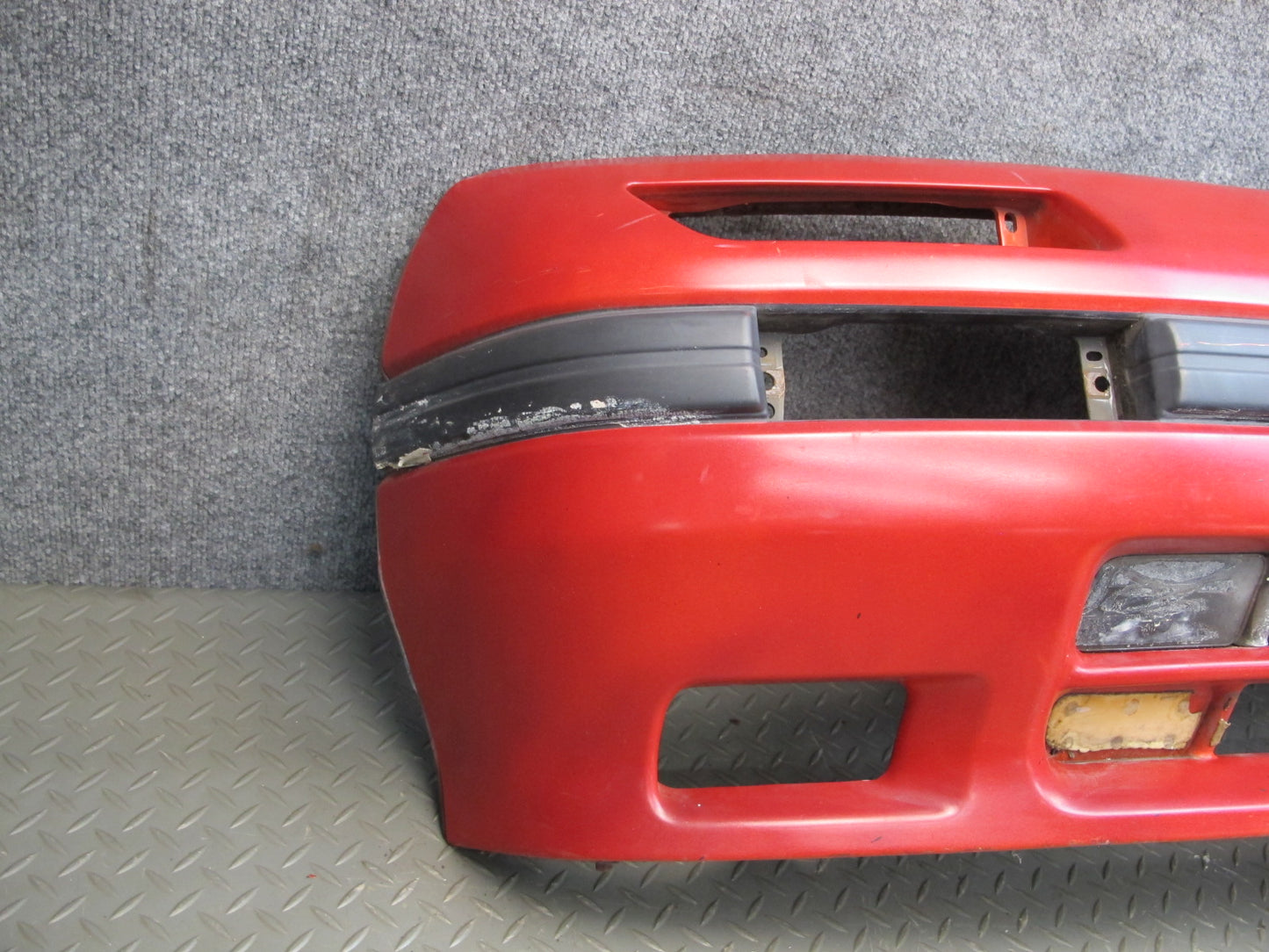 86-88 Mazda RX7 Front Bumper Cover Pure RED w Impact Foam Absorber OEM