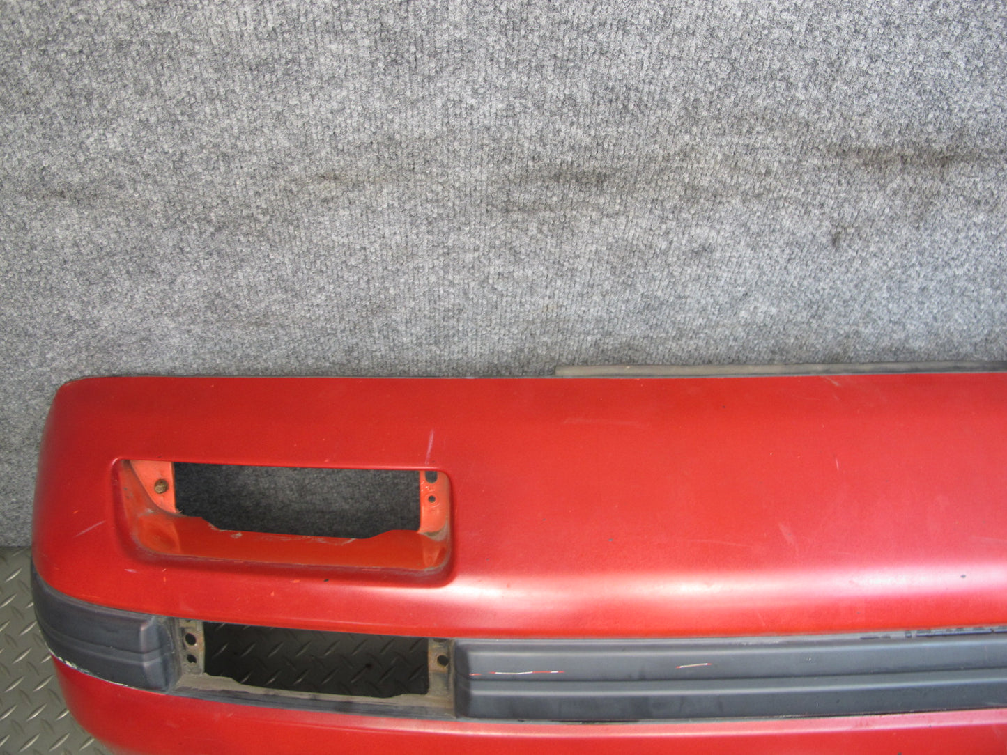 86-88 Mazda RX7 Front Bumper Cover Pure RED w Impact Foam Absorber OEM