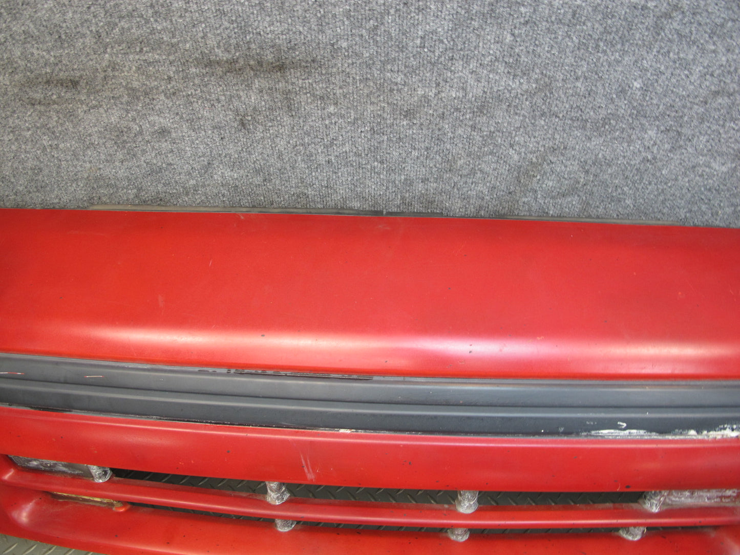 86-88 Mazda RX7 Front Bumper Cover Pure RED w Impact Foam Absorber OEM