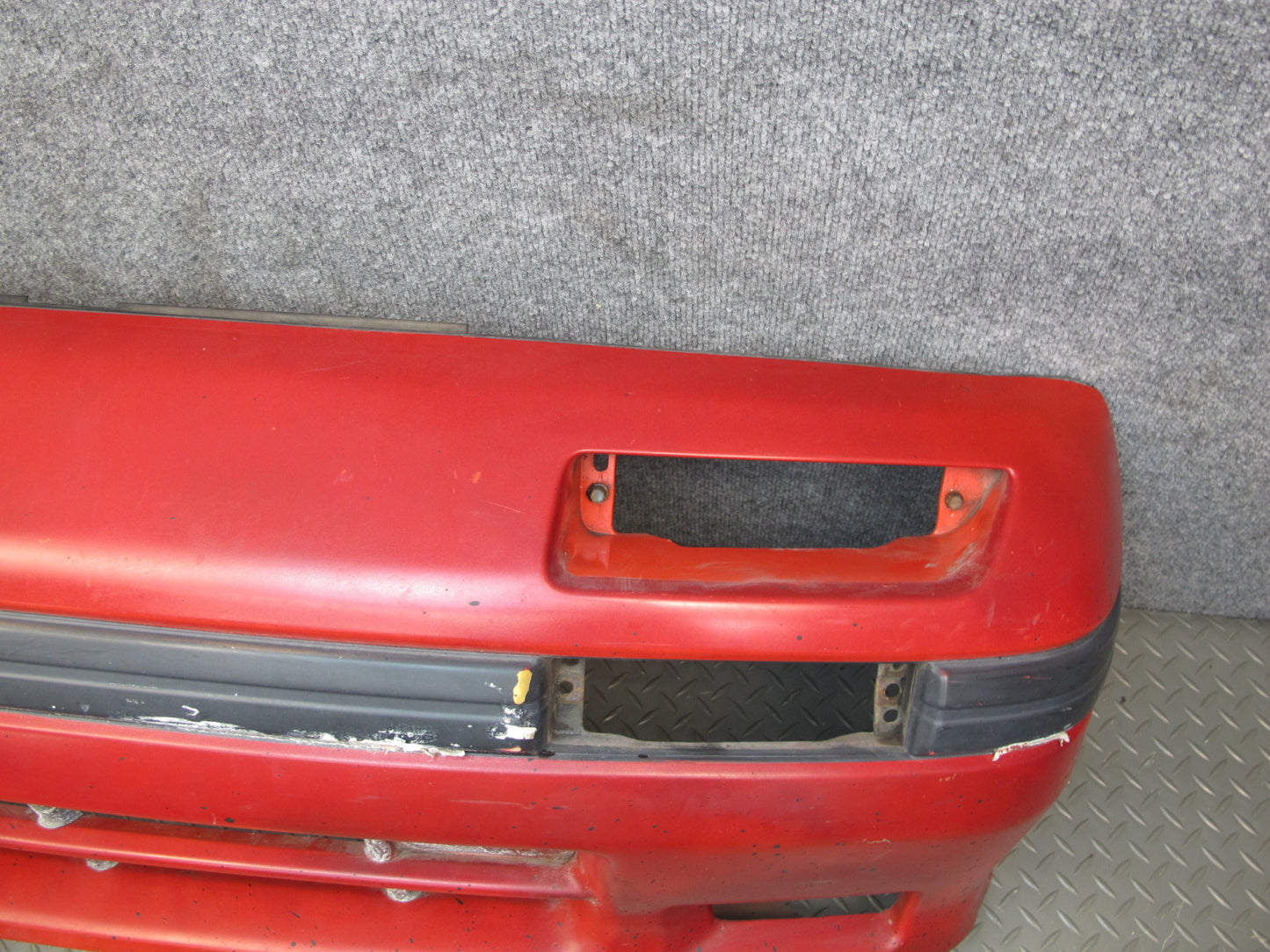 86-88 Mazda RX7 Front Bumper Cover Pure RED w Impact Foam Absorber OEM