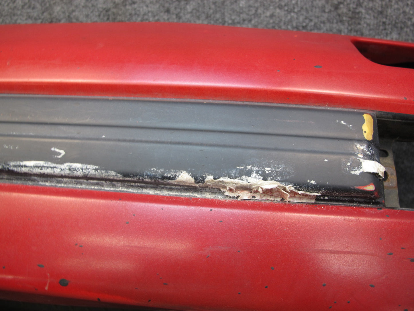 86-88 Mazda RX7 Front Bumper Cover Pure RED w Impact Foam Absorber OEM