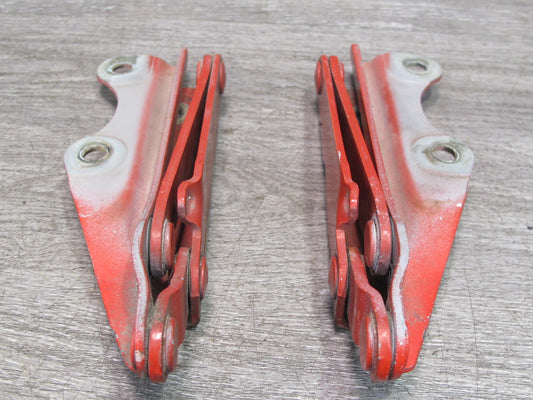 91-99 Dodge Stealth 3000GT Set of 2 Front Left & Right Side Hood Hinge RED OEM