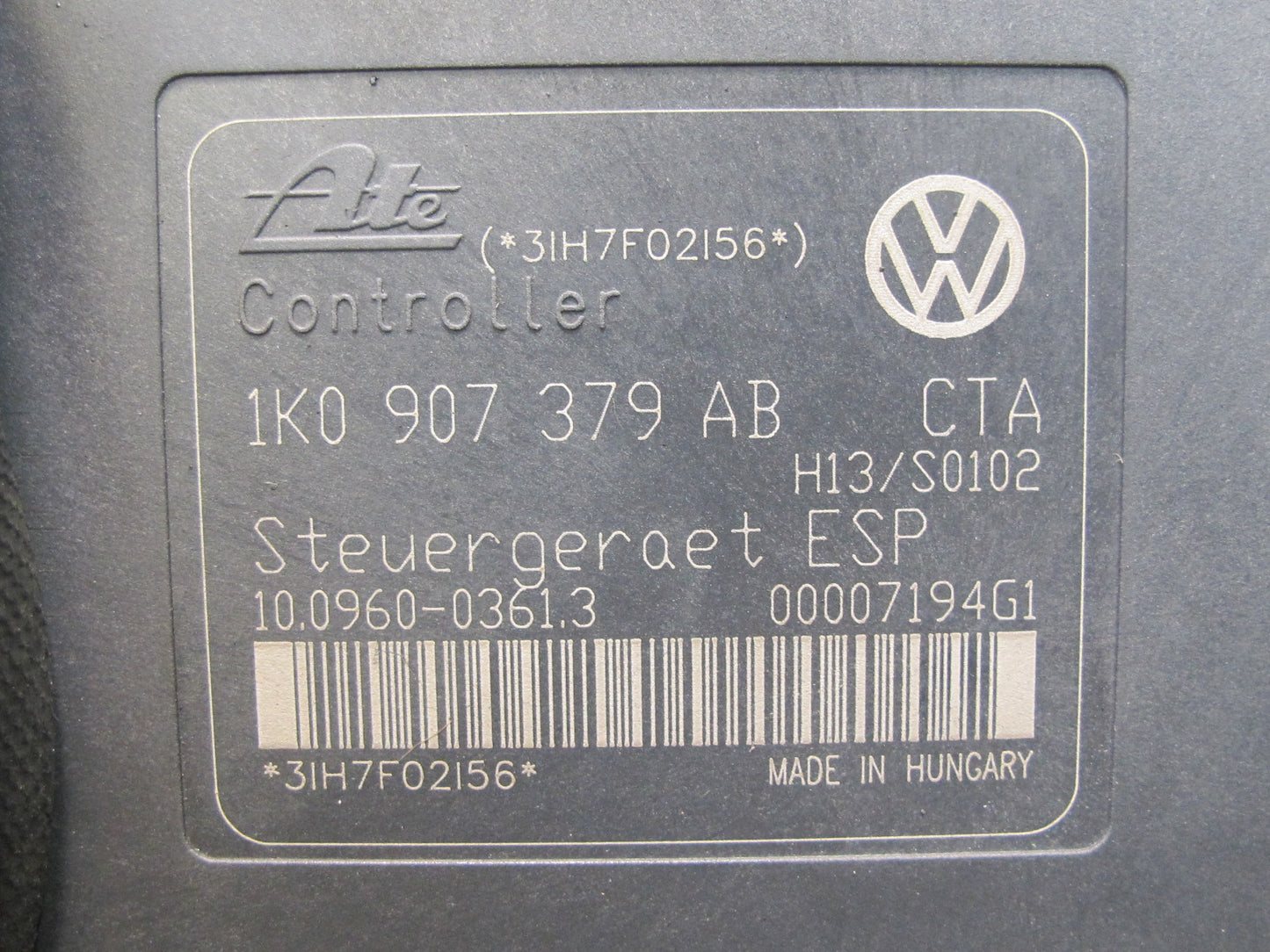 2008 VW R32 VR6 3.2L AWD Anti Lock Brake ABS Pump Module Unit 1K0614517AB OEM