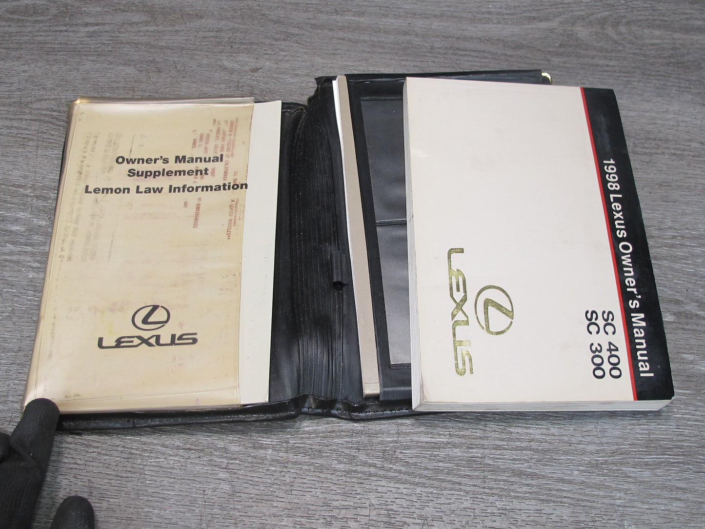 998 Lexus UZZ30L SC300 SC400 Owners Guide Manual Book Set w Case OEM